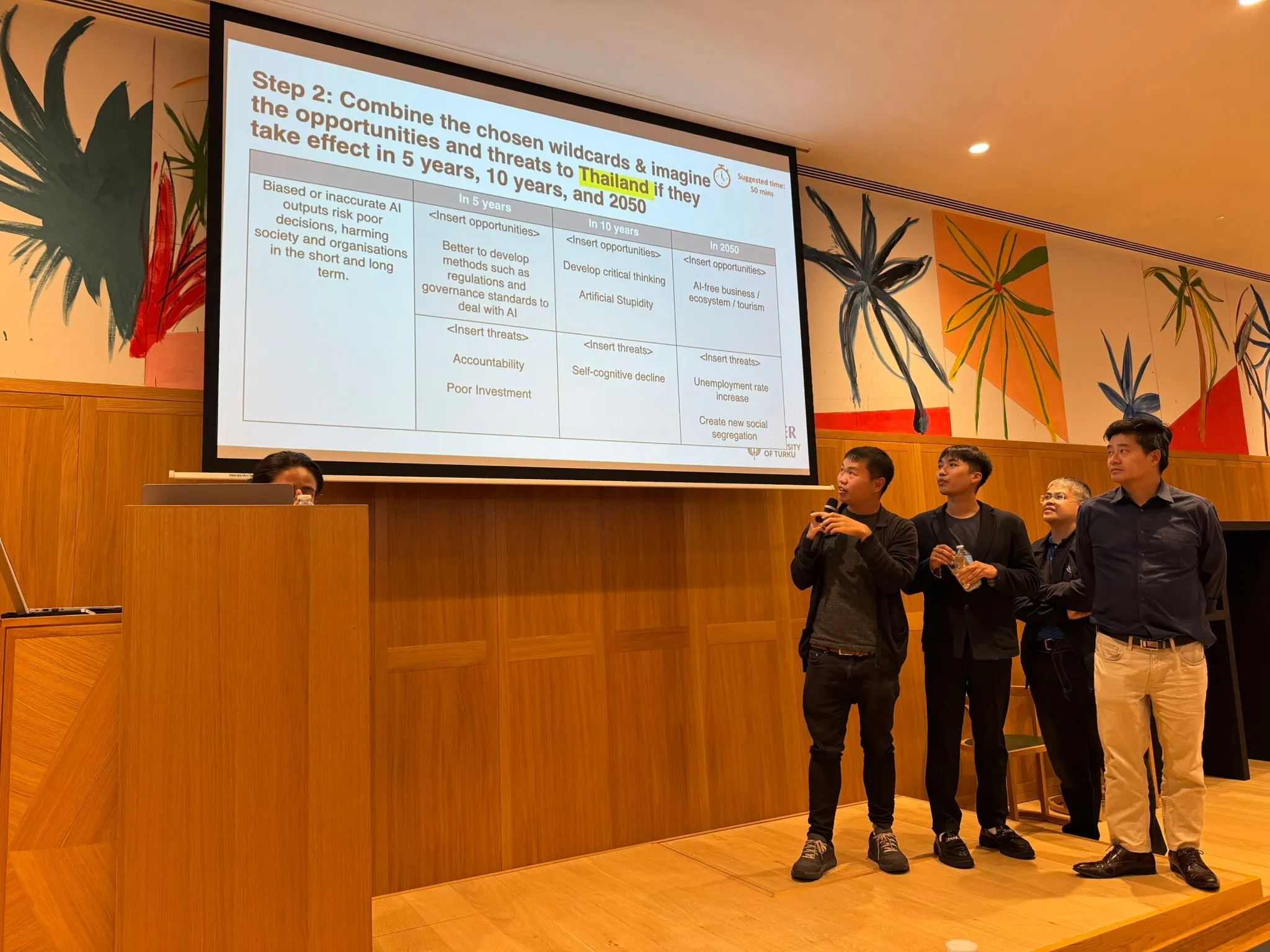 Professionals presenting their ideas together at ATPER 2025